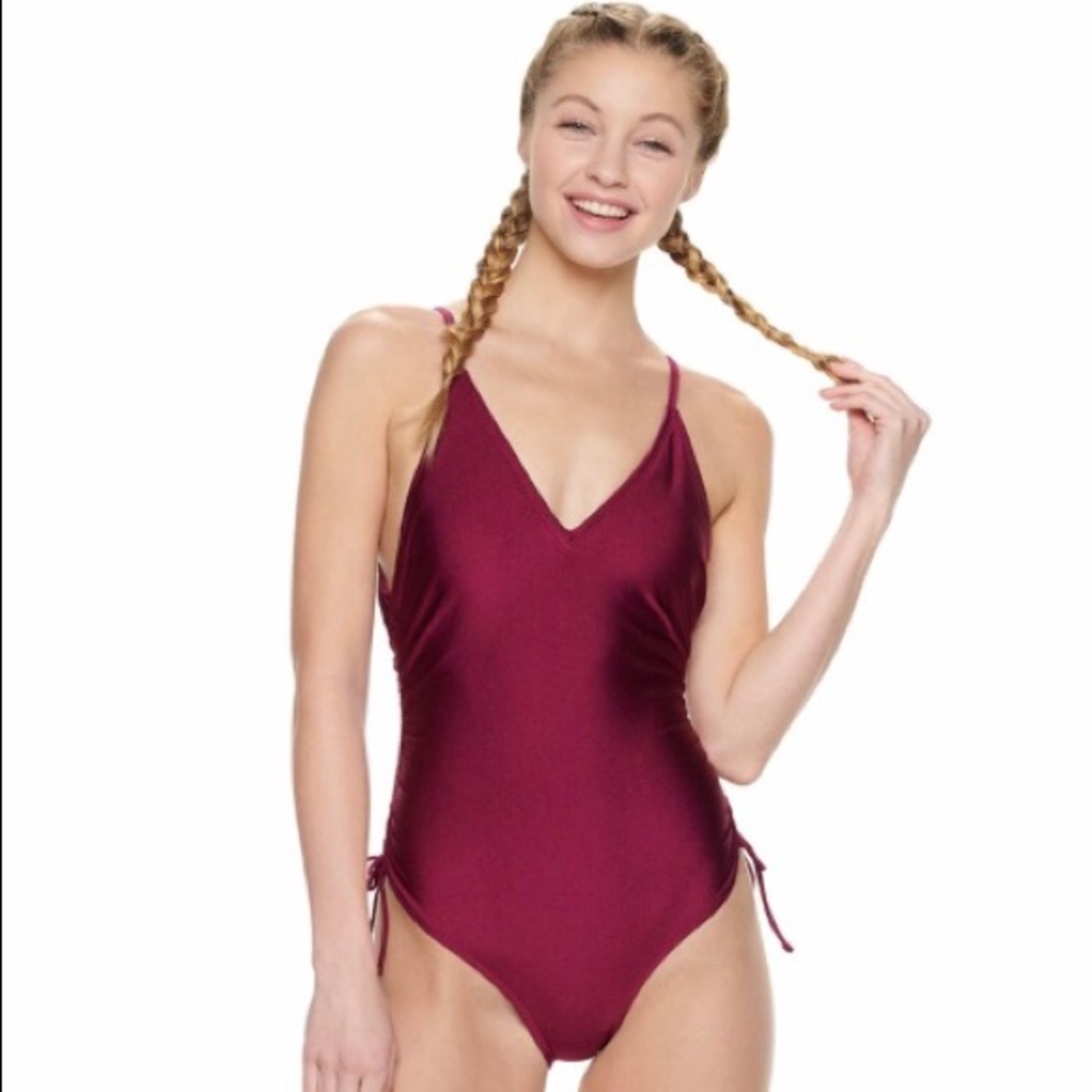 NWT California Sunshine Cinched Monokini